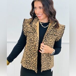NWT LEOPARD VEST BY LOVELO